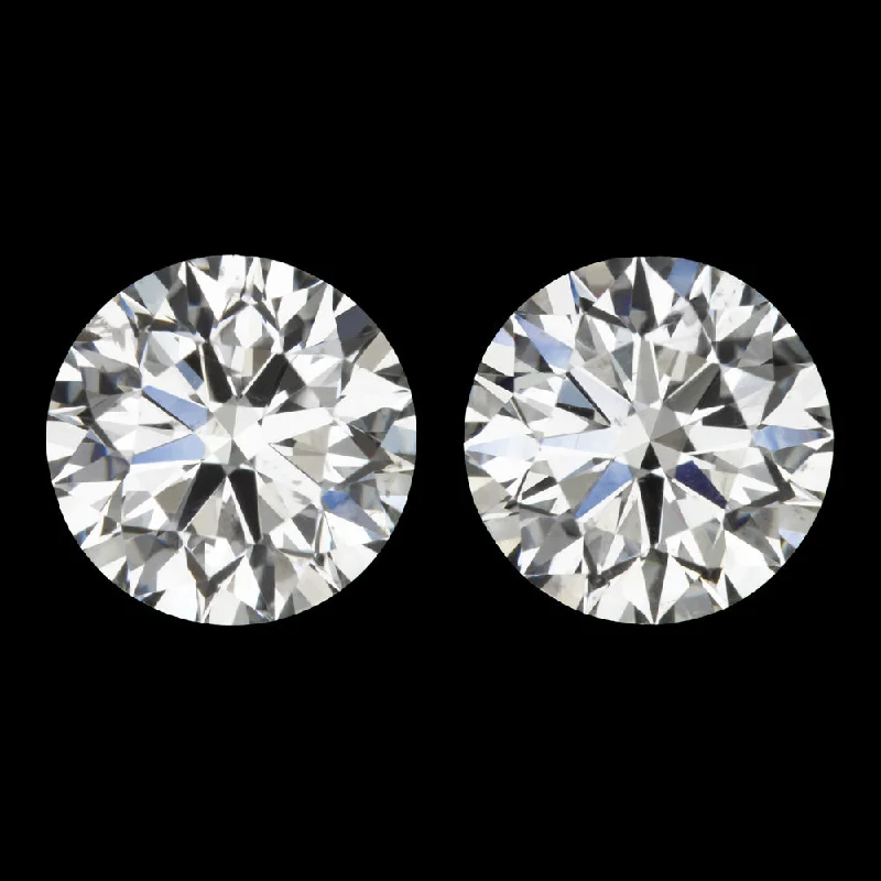 women’s handmade rings -DIAMOND STUD EARRINGS 2.40c GIA CERTIFIED F SI2 EXCELLENT CUT ROUND PAIR NATURAL