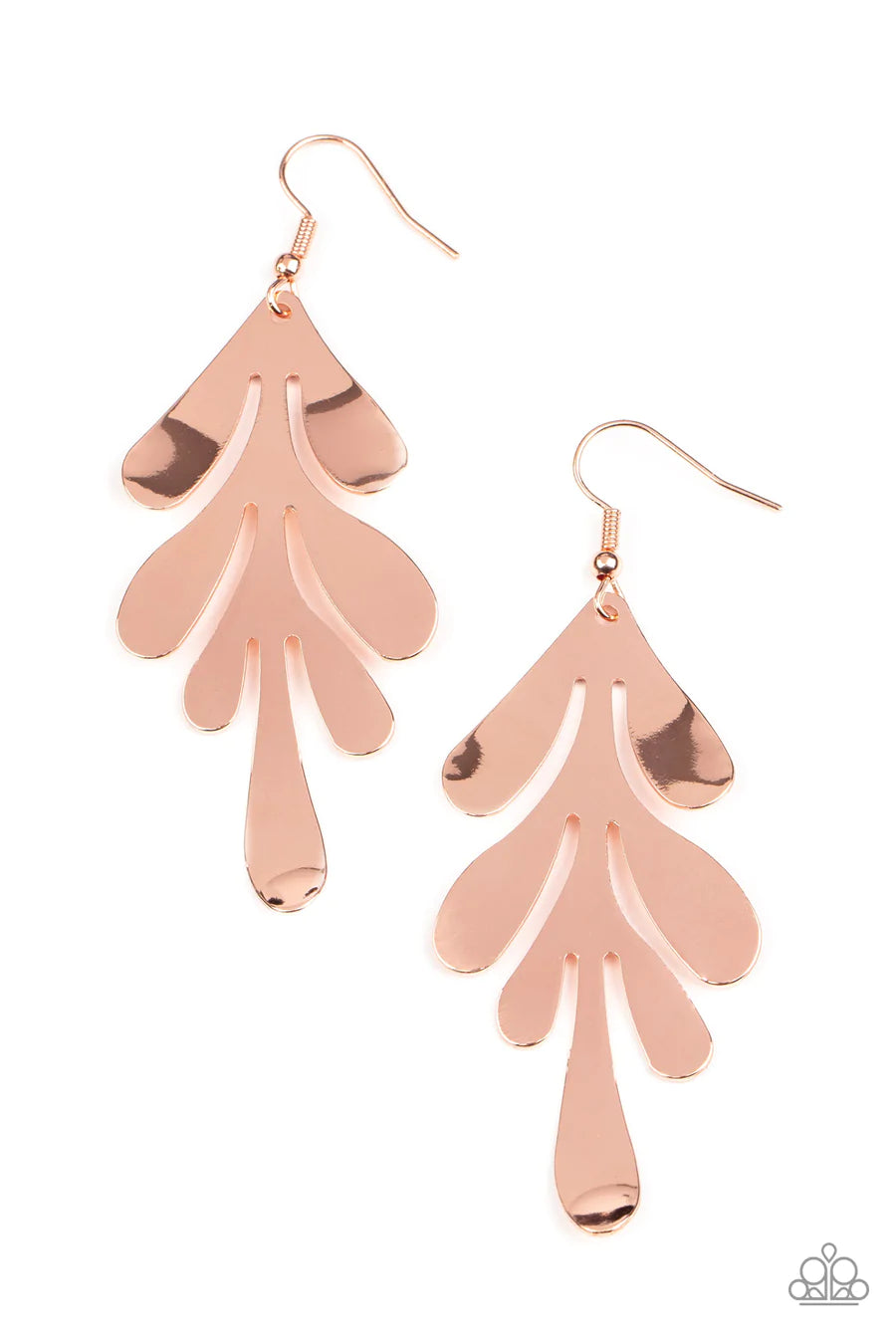 women’s stylish earrings -A FROND Farewell - Copper