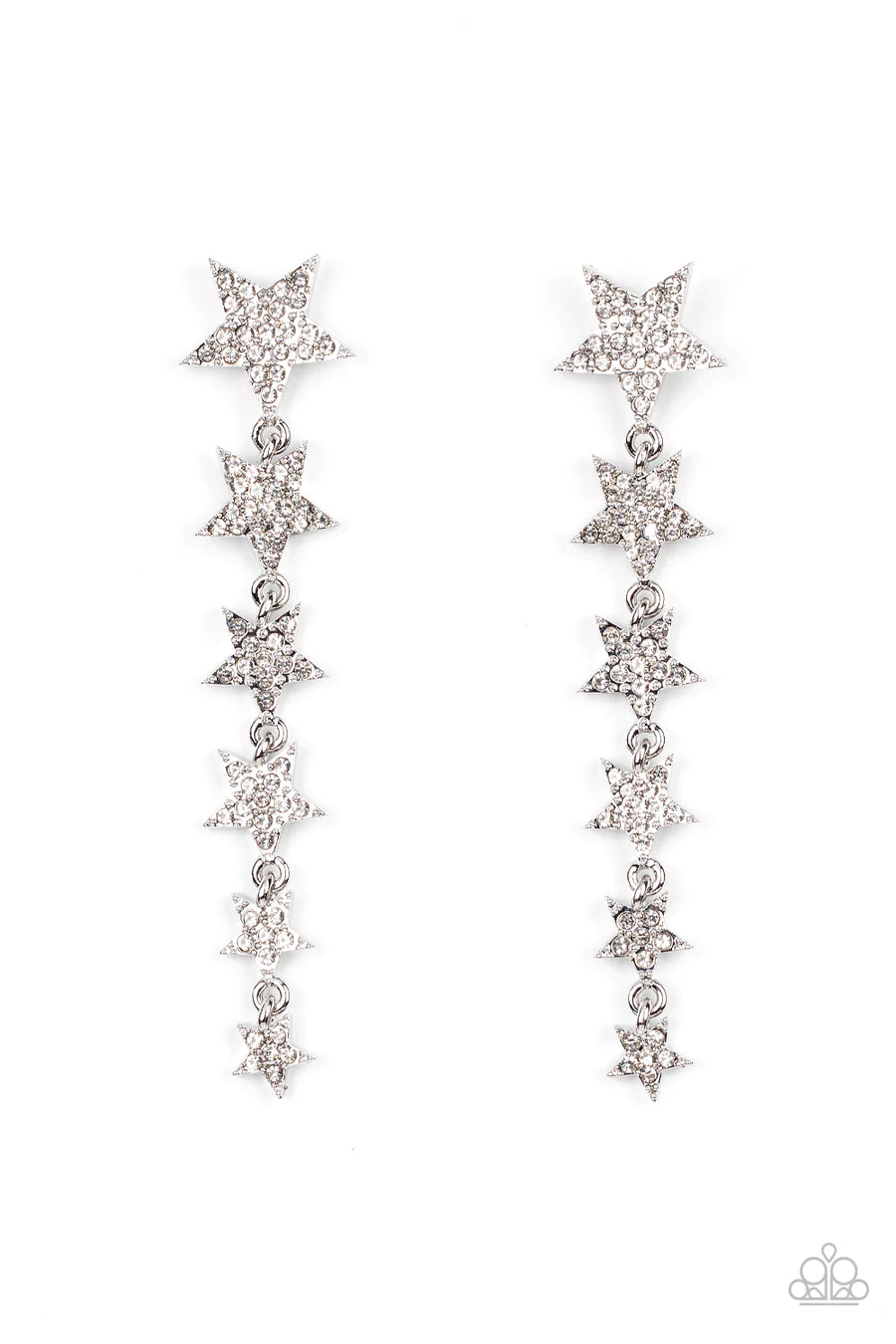 women’s pearl earrings -Americana Attitude - White