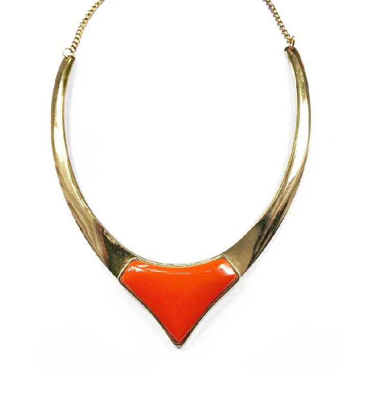 women’s necklace sets -Coral Collar Choker Necklace