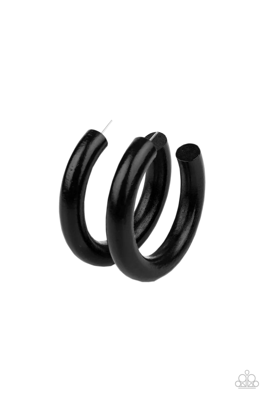 gold earrings for women -I WOOD Walk 500 Miles - Black