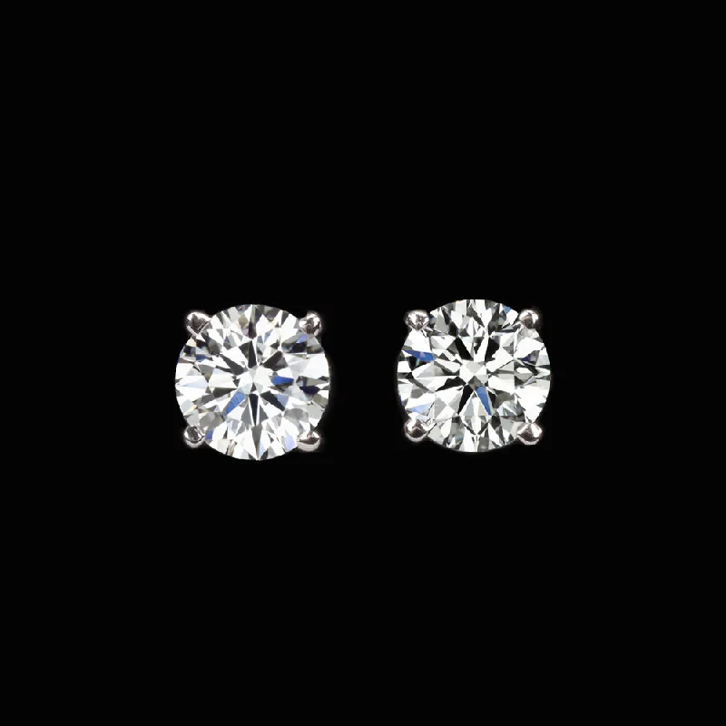 luxury rings for women -0.70ct E-F SI1 DIAMOND STUD EARRINGS EXCELLENT CUT NATURAL ROUND CUT WHITE GOLD